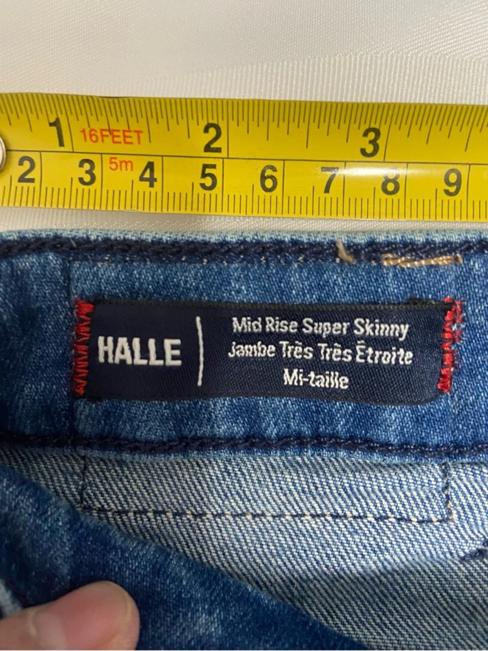 True Religion Distressed Skinny Jeans in Medium Blue - Picture 6 of 10